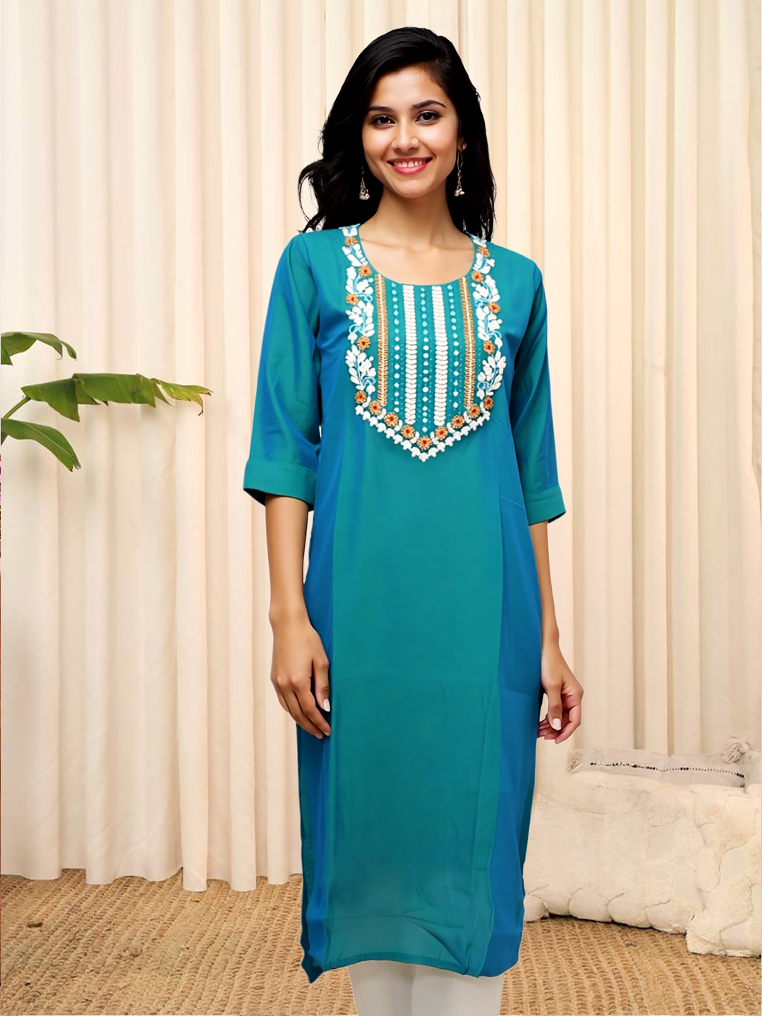 Picture of Embroidered Kurta for Effortless Grace
